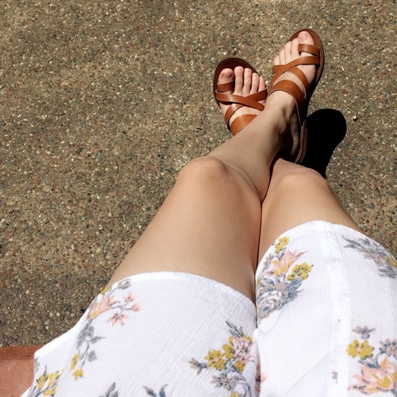 free people | white floral retro print swing tunic - Picture 5 of 5